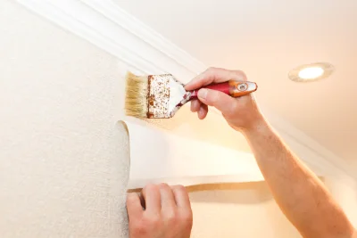 Pose de papier peint à Luchy — revêtements muraux et toiles de verre